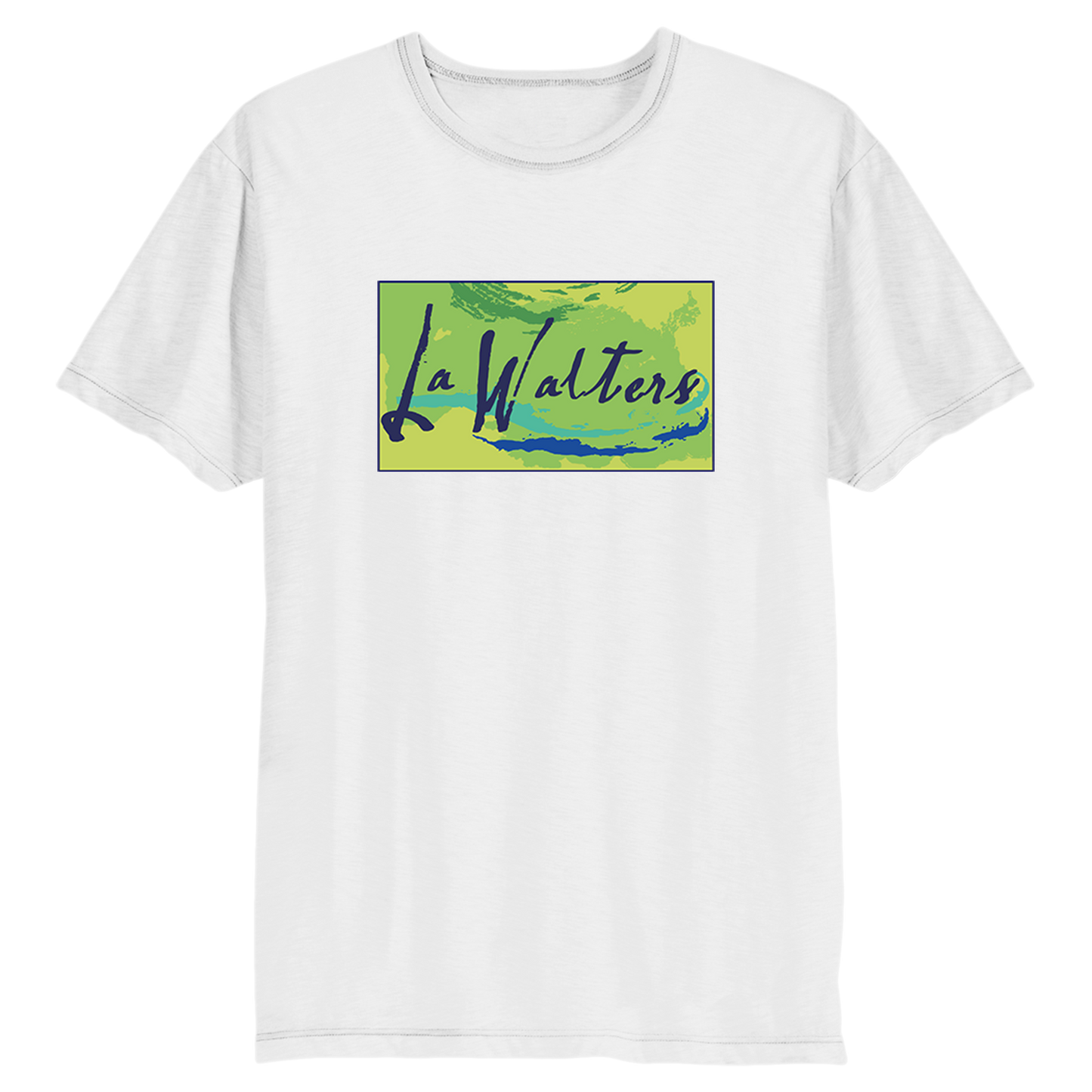 La Walters T-Shirt (Lime on White)